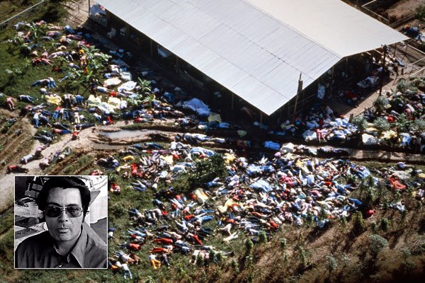 The mass suicide of the People's Temple in 1978 in Jonestown